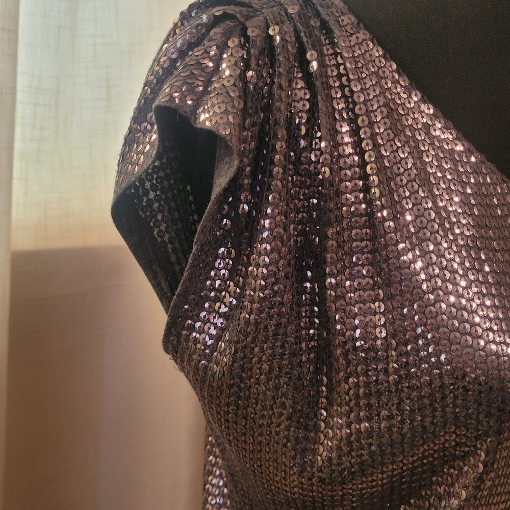 Asymmetric Sequin Dress, XS, MICHAEL KORS